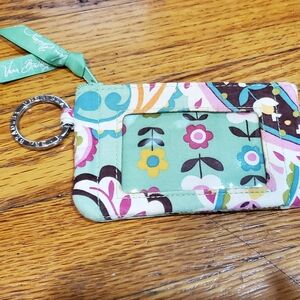 Vera Bradley Floral Wristlet with Key Ring